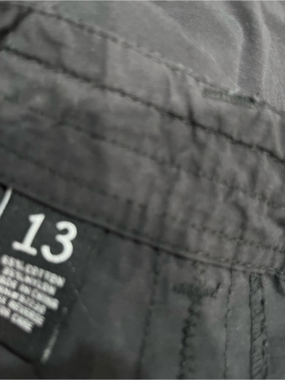 Black Casual Cargo Button-Detail Shorts - Picture 4 of 4